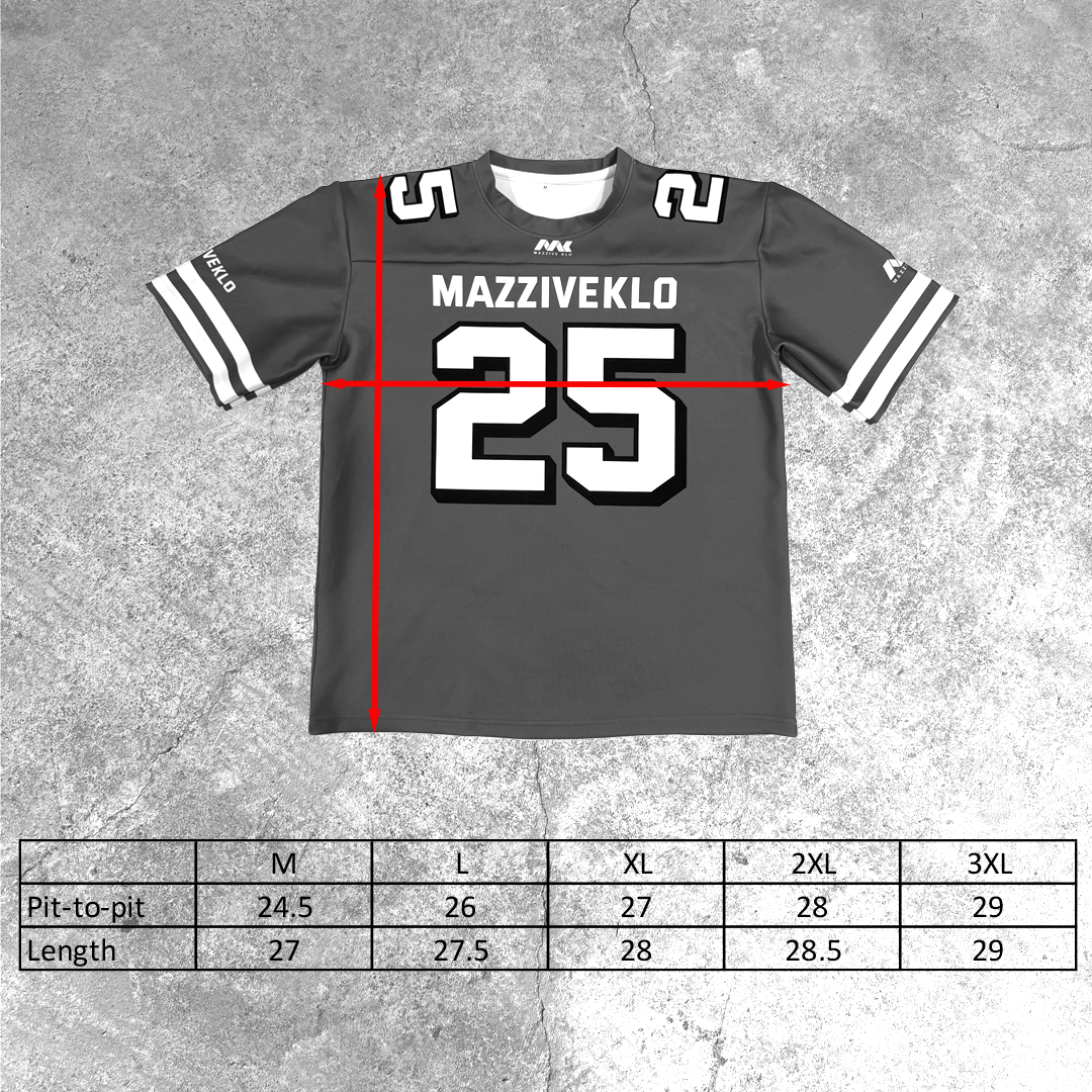 Mazzive Klo 2025 Oversized Jersey with Sew-on nameplate - Black Panther