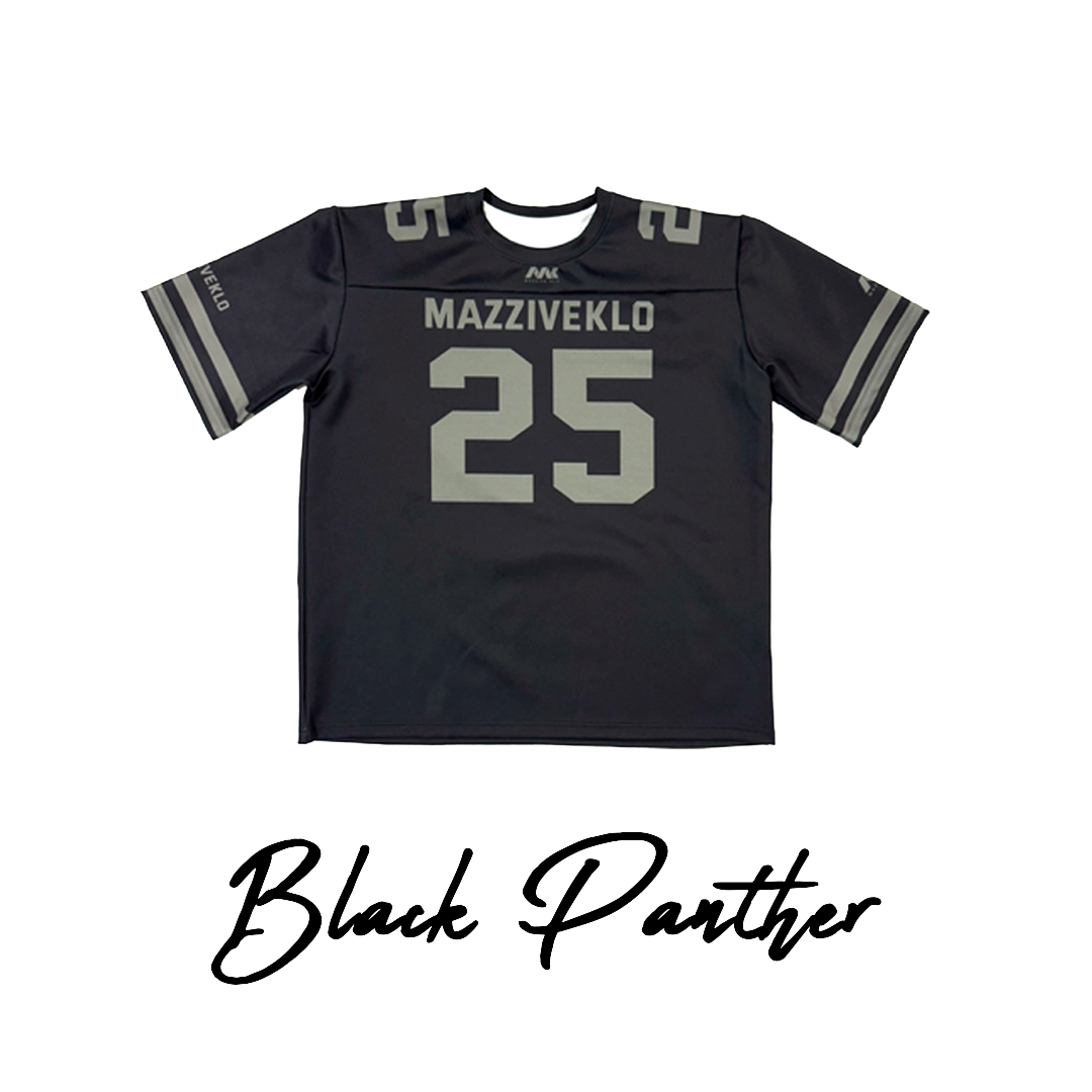 Mazzive Klo 2025 Oversized Jersey with Sew-on nameplate Black Panther